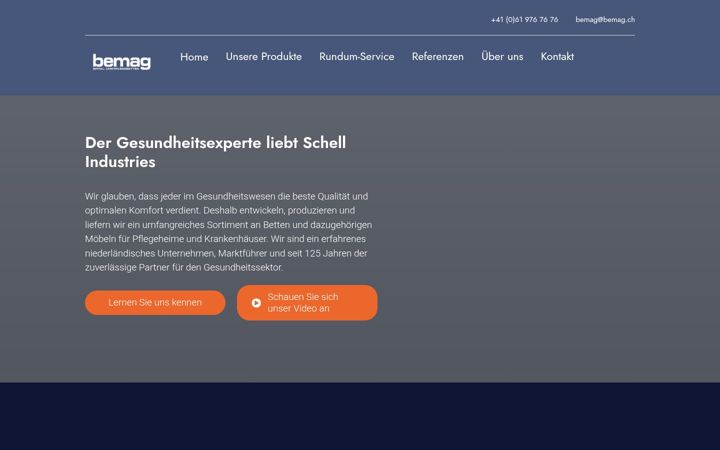 Screenshot of bemag.ch