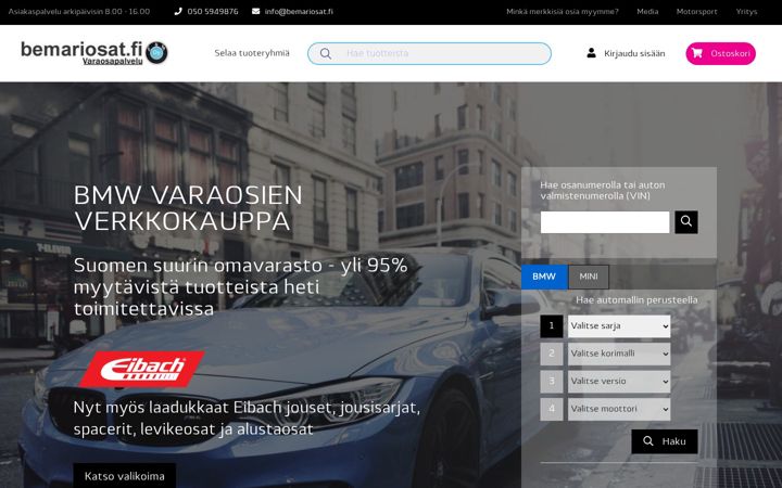 Screenshot of bemariosat.fi