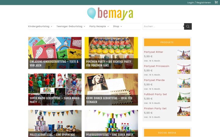 Screenshot of bemaya.com