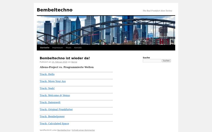 Screenshot of bembeltechno.de