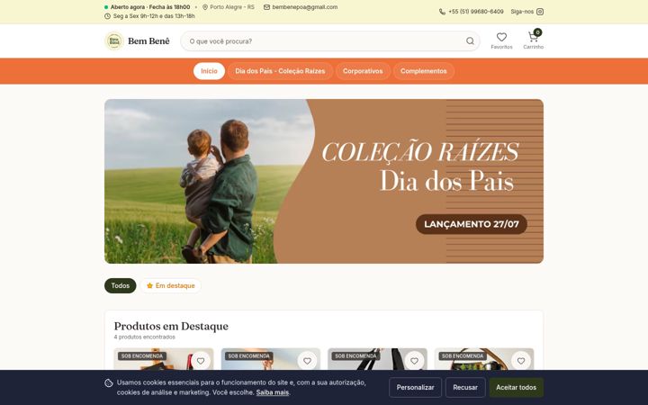 Screenshot of bembene.com.br