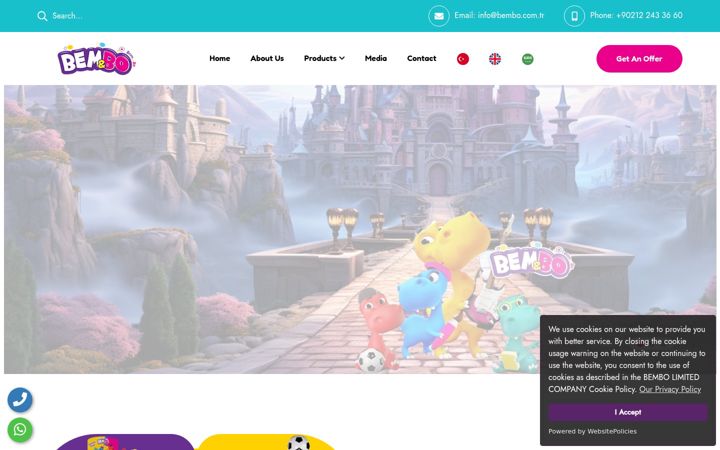 Screenshot of bembo.com.tr