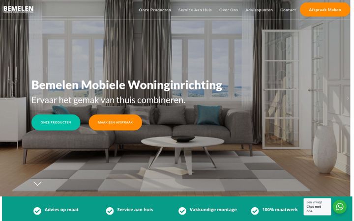 Zrzut ekranu bemelen-woninginrichting.nl