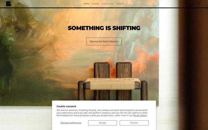 Screenshot of bemelmansdesign.com