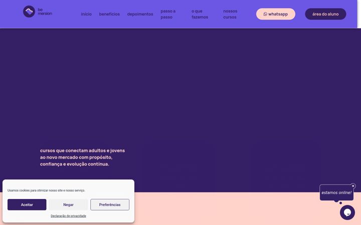 Screenshot of bemersion.com.br