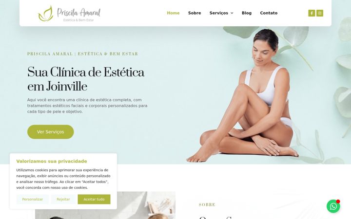 Screenshot of bemestarjoinville.com.br