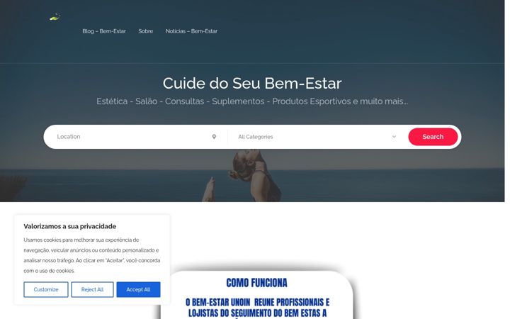 Screenshot of bemestarunion.com.br