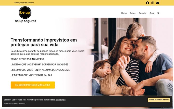 Ekraanipilt saidist bemestarupseguros.com.br