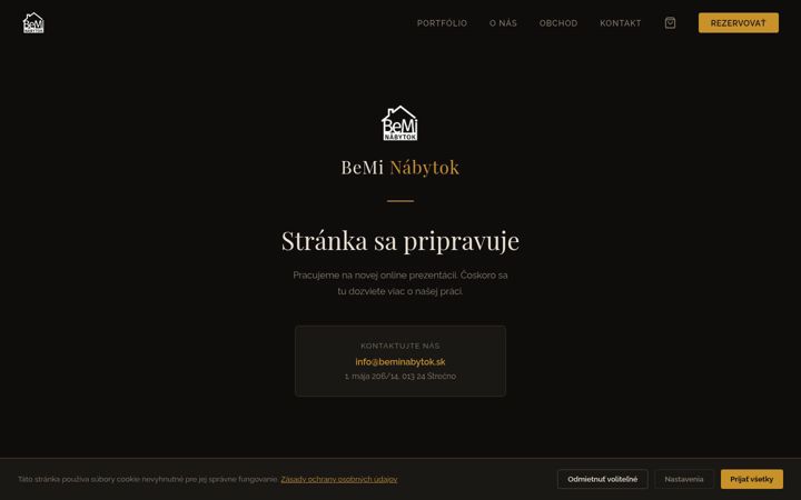 Screenshot of beminabytok.sk