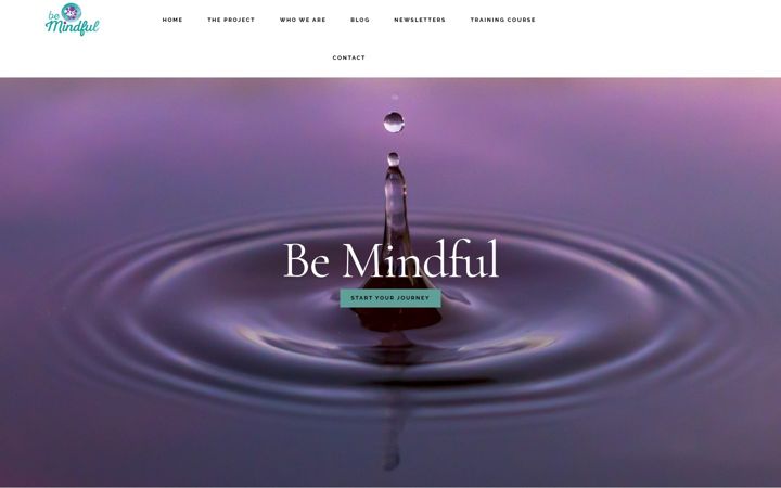 Screenshot του bemindful-project.eu