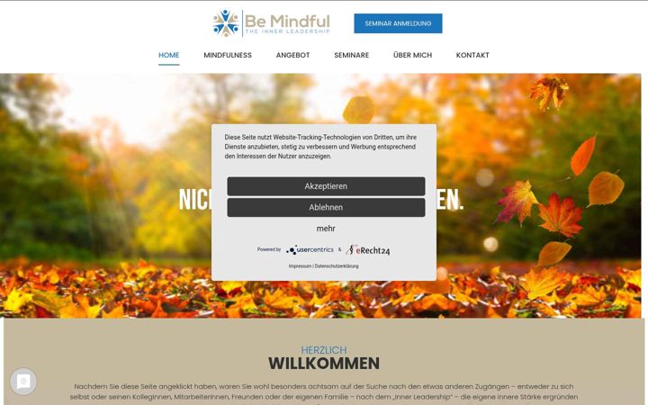 Screenshot of bemindful.at