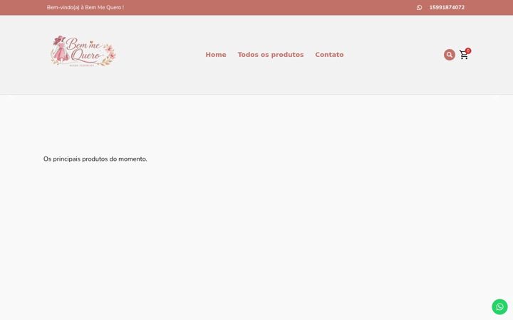 Screenshot of bemmequerooficial.com.br