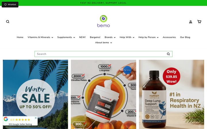 Screenshot of bemo.co.nz