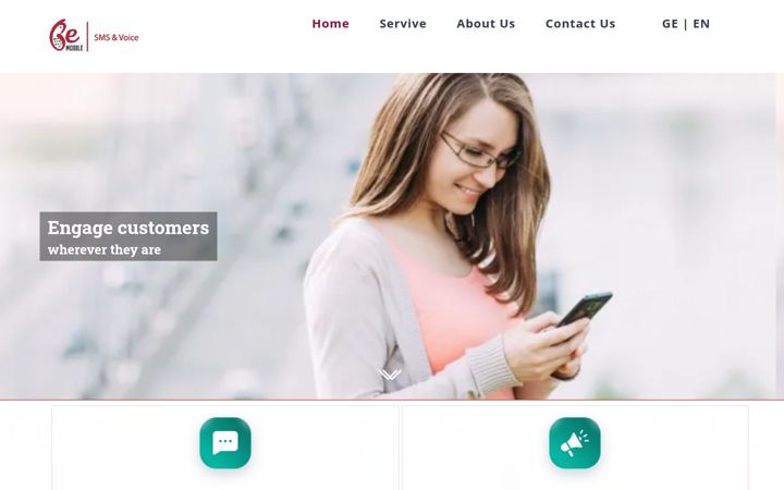 Screenshot of bemobile.ge