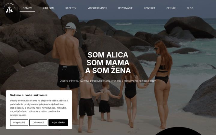 Screenshot di bemommystayfit.sk
