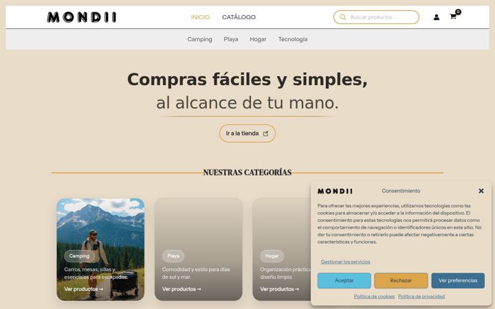Screenshot of bemondii.com