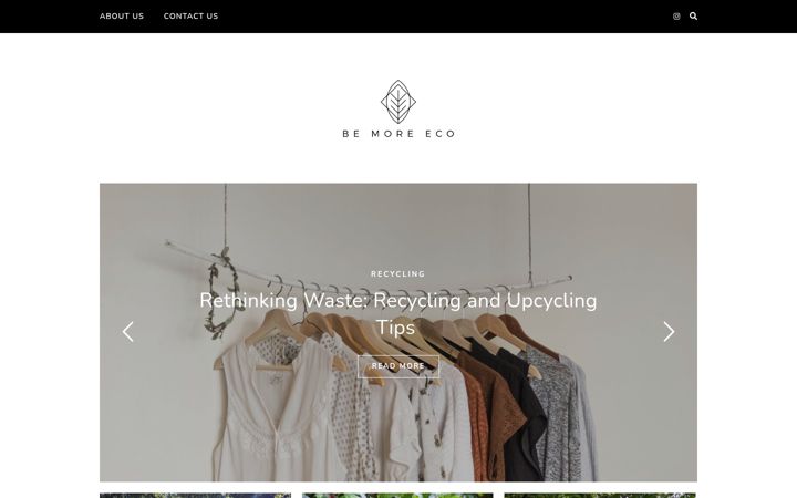 Screenshot of bemore.eco