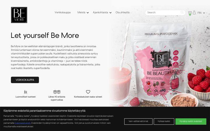 Screenshot of bemoresuperfoods.fi