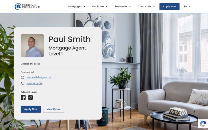 Kuvakaappaus sivustosta bemortgagefree.ca