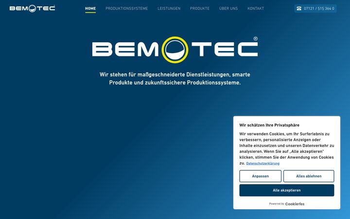 Screenshot of bemotec.com