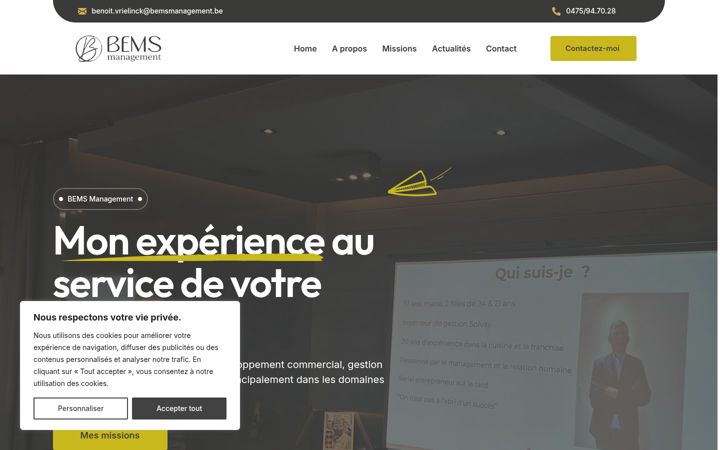 Zrzut ekranu bems-management.be