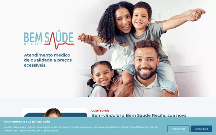 Ekraanipilt saidist bemsauderecife.com.br