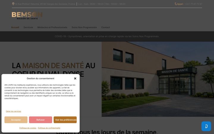 Screenshot ta' bemson.fr