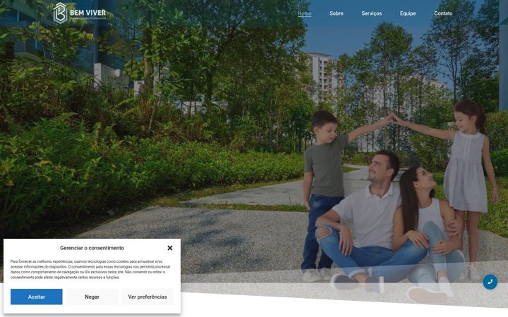 Screenshot of bemviveradmcondominial.com.br