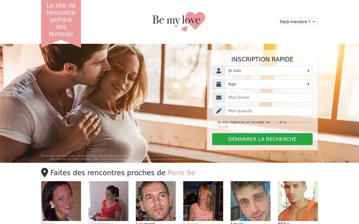 Screenshot of bemy-love.com