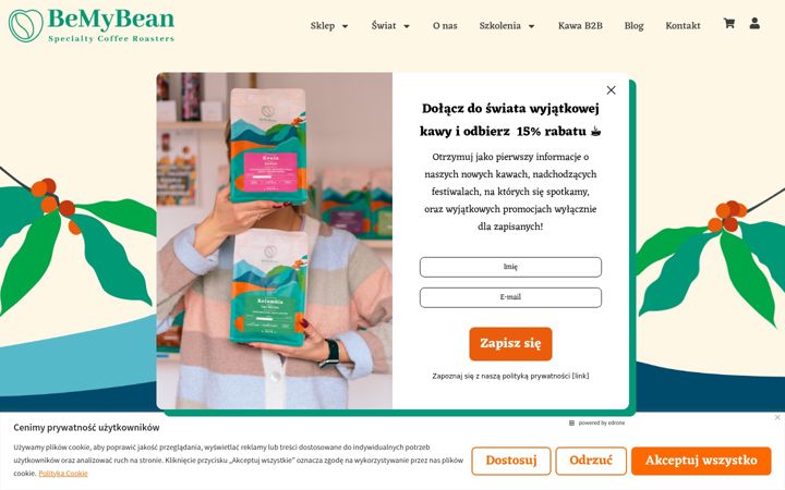 Képernyőkép: bemybean.pl