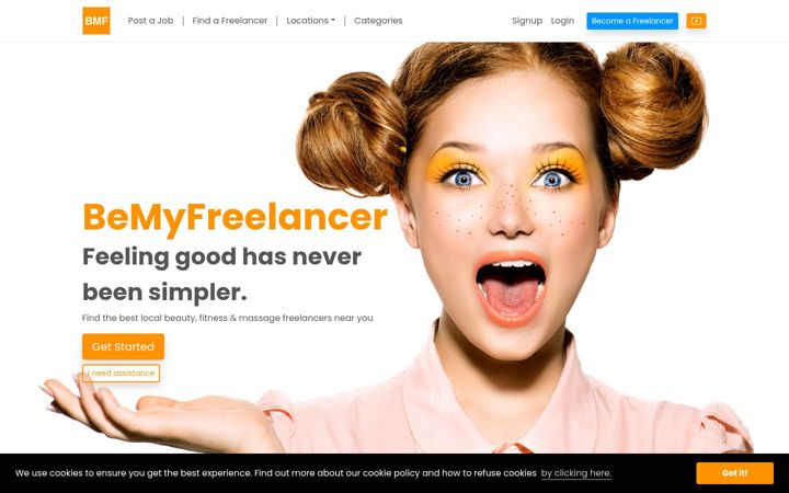 Screenshot of bemyfreelancer.com