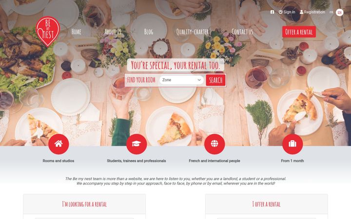 Screenshot of bemynest.com