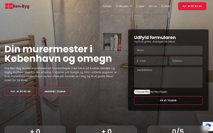 Screenshot of ben-byg.dk