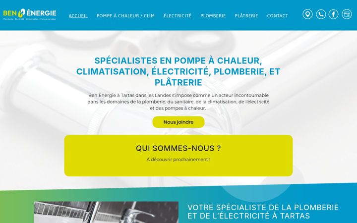 Screenshot of ben-energie.fr