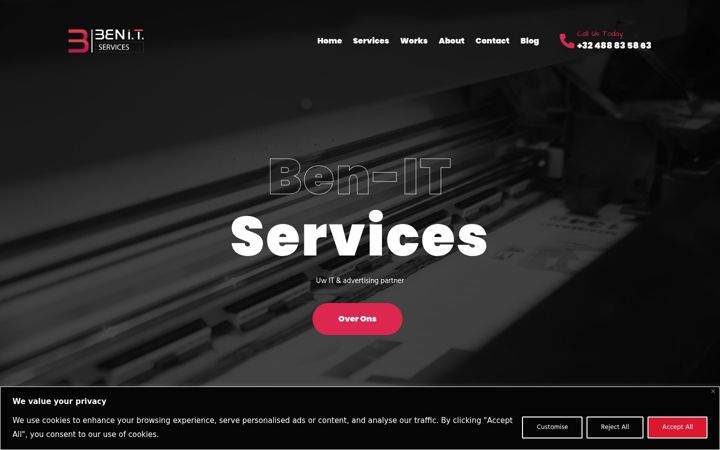 Screenshot of ben-it.be