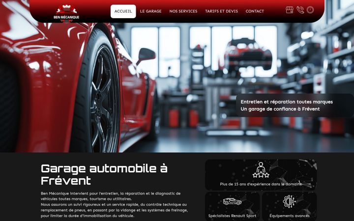 Screenshot of ben-mecanique.fr