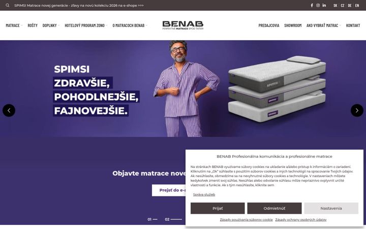Screenshot di benab.sk