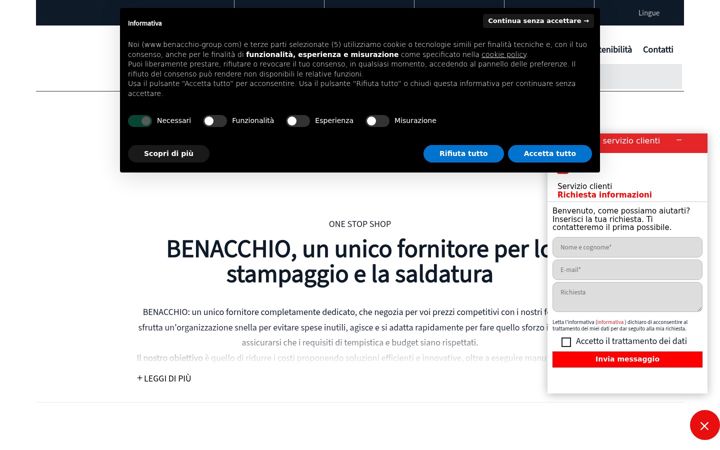 Screenshot of benacchiosrl.it