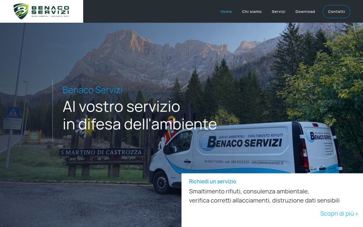 Screenshot of benacoservizi.it