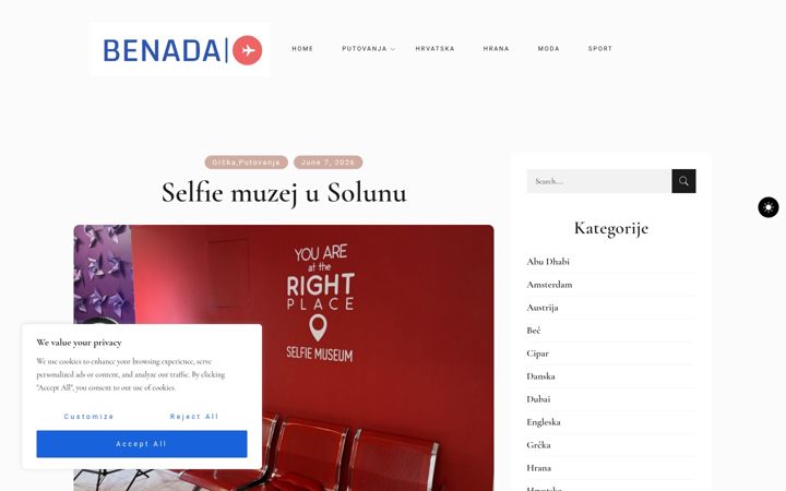 Screenshot di benada.net