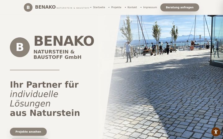 Screenshot of benako.de