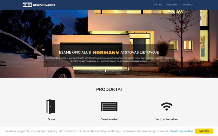 Screenshot of benalba.lt