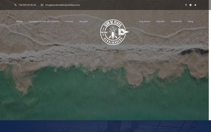 Zrzut ekranu benalmadenapaddlesurf.es