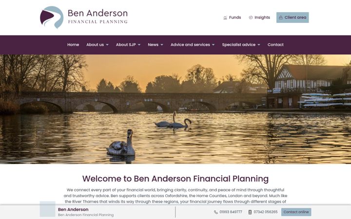 Képernyőkép: benandersonfp.co.uk