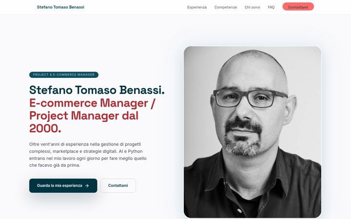Screenshot of benassi.website