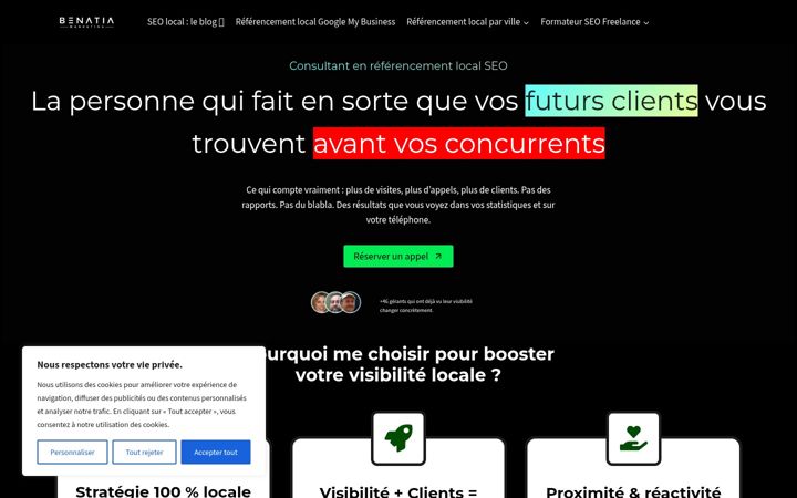 Screenshot of benatia-marketing.com