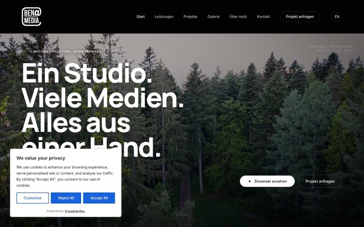 Screenshot of benatmedia.de