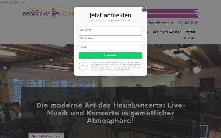 Skærmbillede af benatzky.ch