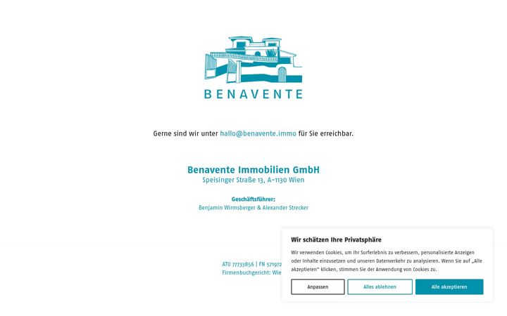 Screenshot of benavente.immo