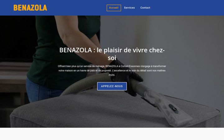 Screenshot ta' benazola.fr